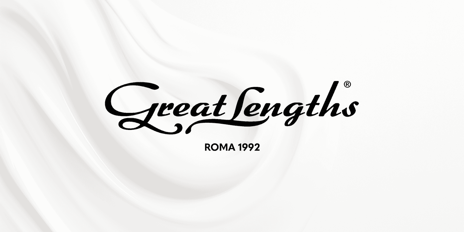 Great Lengths logo in elegant script on a flowing white background.