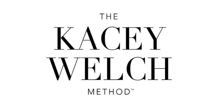 The Kacey Welch Method logo in black text on a white background.