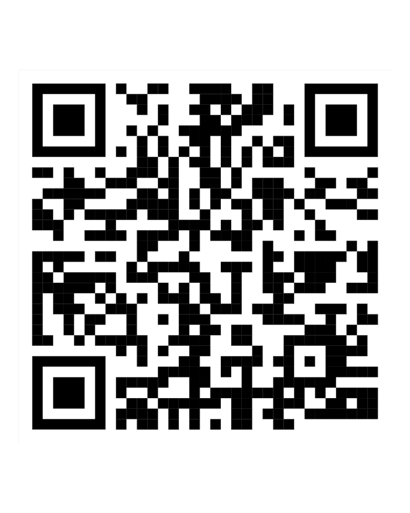 QR code on a green background.